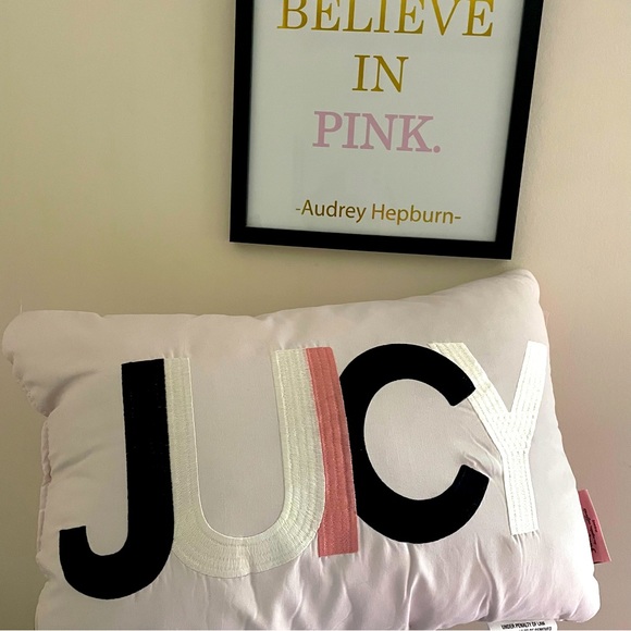 Juicy Couture Other - Reversible Juicy Couture Pillow 💕